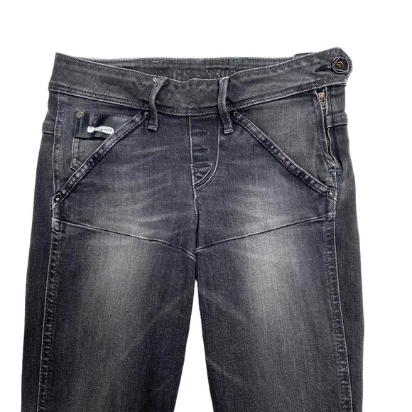 G-STAR GS-3301 Dean Super WMN Skinny Jeans in Washed Black - Picture 3 of 9